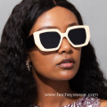 Fashion retro box Sunglasses Women's fashion wide leg Sunglasses men's net red street shooting polygon sunglasses s21183